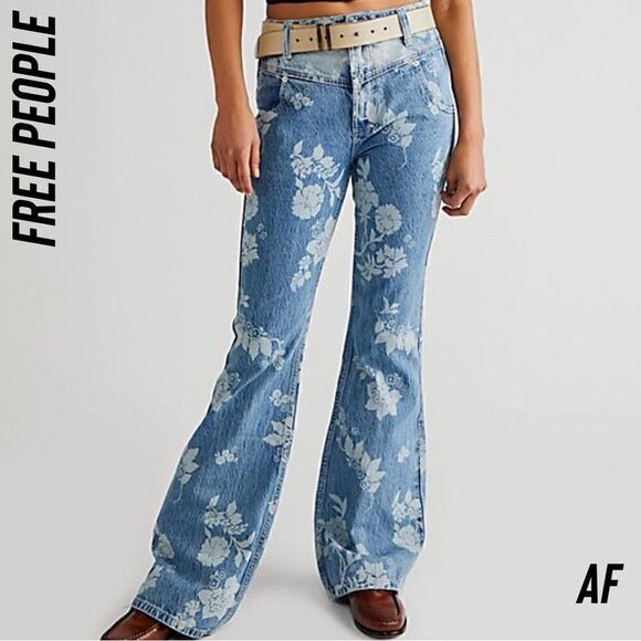 Free People Denim - FREE PEOPLE NAOMI FLARED JEANS NEW NWT SIZE 25
